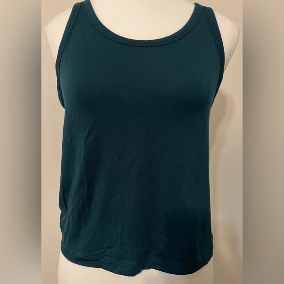 “ Pink” by Victoria Secrets Dark Green Women Pajama Sleeveless Top - Picture 1 of 7